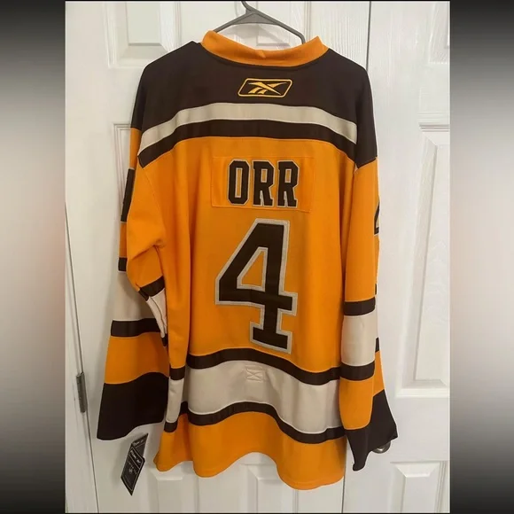 Boston Bruins RBK BOBBY ORR NHL Classic Authentic Hockey Jersey Men’s size 52